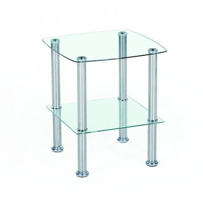 Стол журнальный HALMAR CANARIA бесцветный, 45/45/51